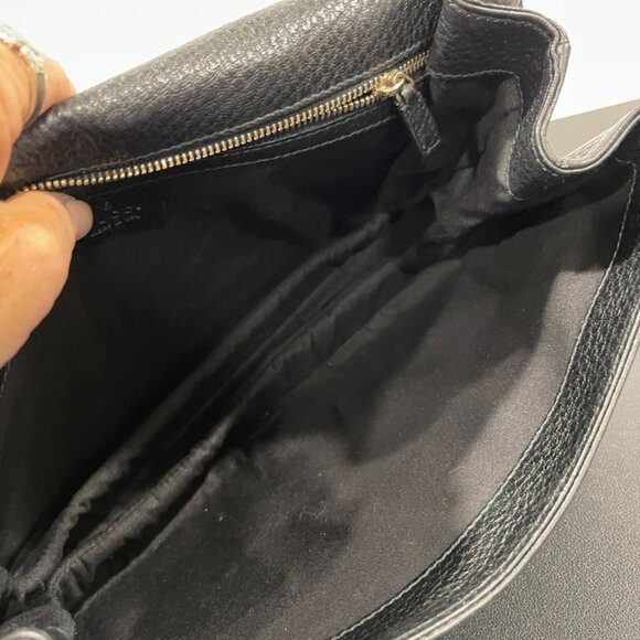 Gucci Pebbled Calfskin Web Blondie Hobo Black (JB1361) - Picture 9 of 13